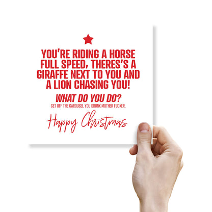 Carousel Chaos Christmas Card
