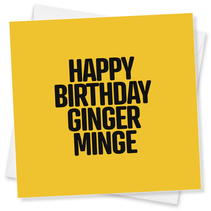Happy Birthday Ginger Minge