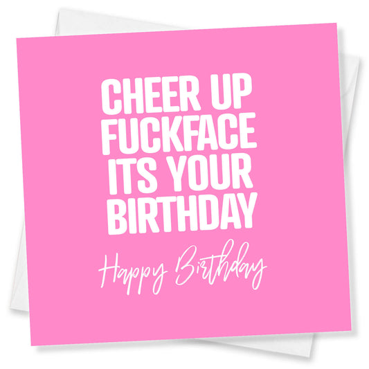 Cheer Up Fuckface Its Your Birthday Happy Birthday