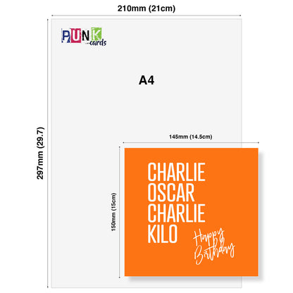 CHARLIE, OSCAR, CHARLIE, KILO