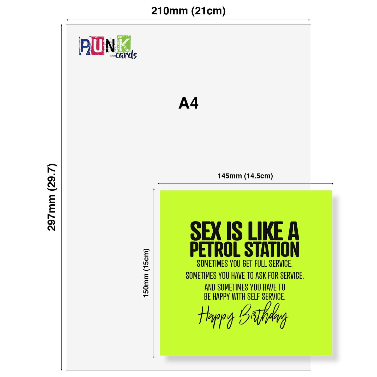 Sex is like a petrol station, sometimes you get full service
