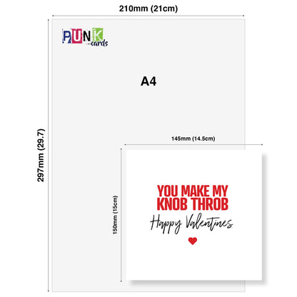 "You Make My Knob Throb" Card