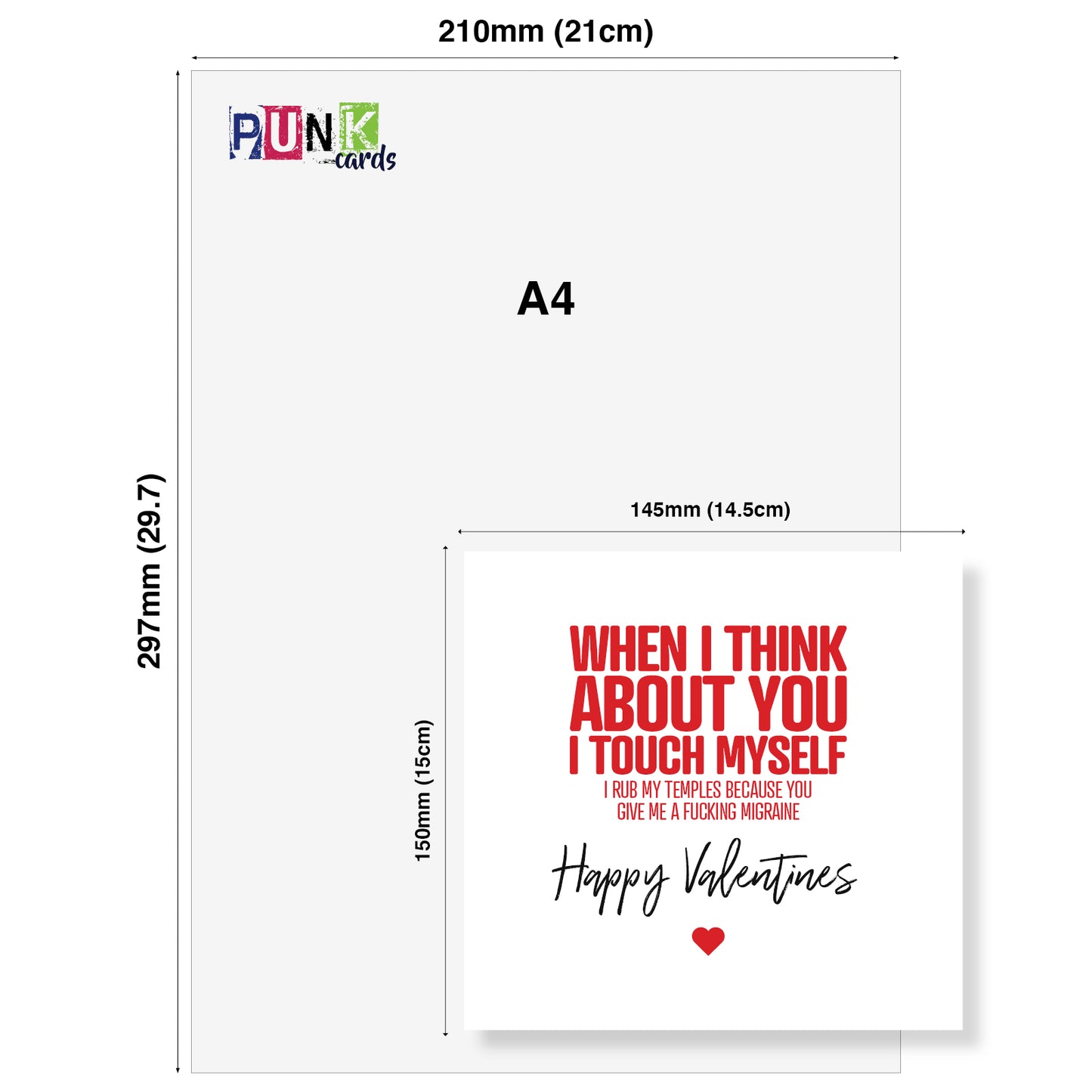 "When I Think About You, I Touch Myself (I Rub My Temples Because You Give Me a F*cking Migraine)" Card