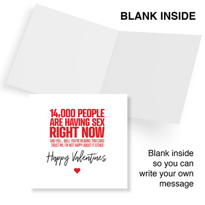 "14,000 People Are Having Sex Right Now (And You're Reading This Card)" Card