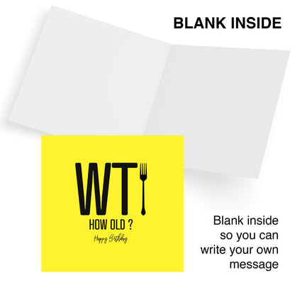 WTFork – How Old? – Birthday Card