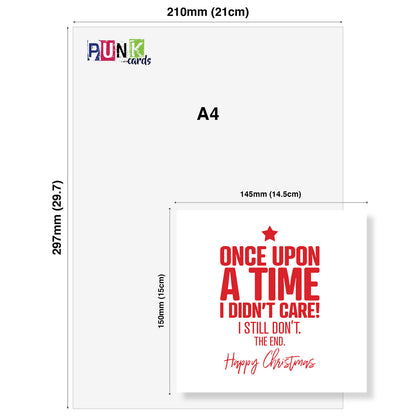 Once Upon a Time I Didn’t Care Christmas Card