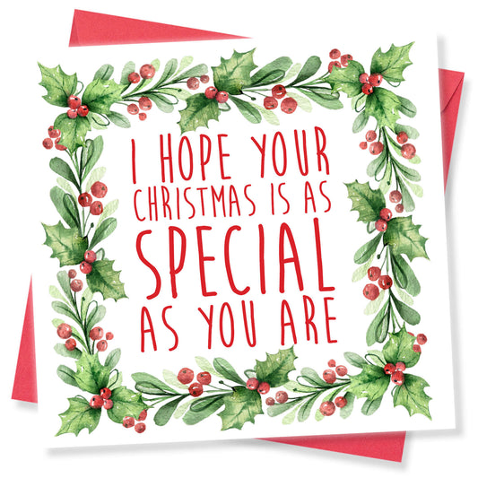 I Hope Your Christmas Is As Special As You Are