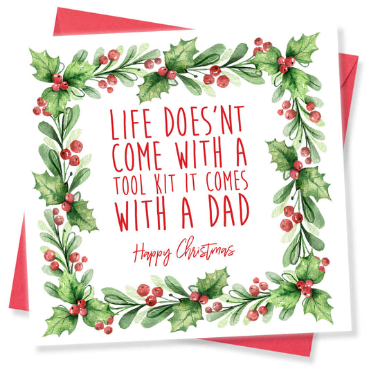 Life Doesn’t Come with a Toolkit, It Comes with a Dad, Christmas Card