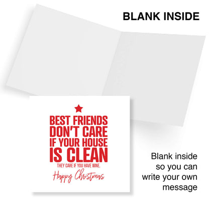 Best Friends & Wine – Funny Christmas Card for BFFs