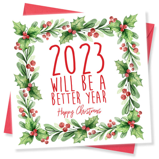 2023 Will Be a Better Year" Christmas Card