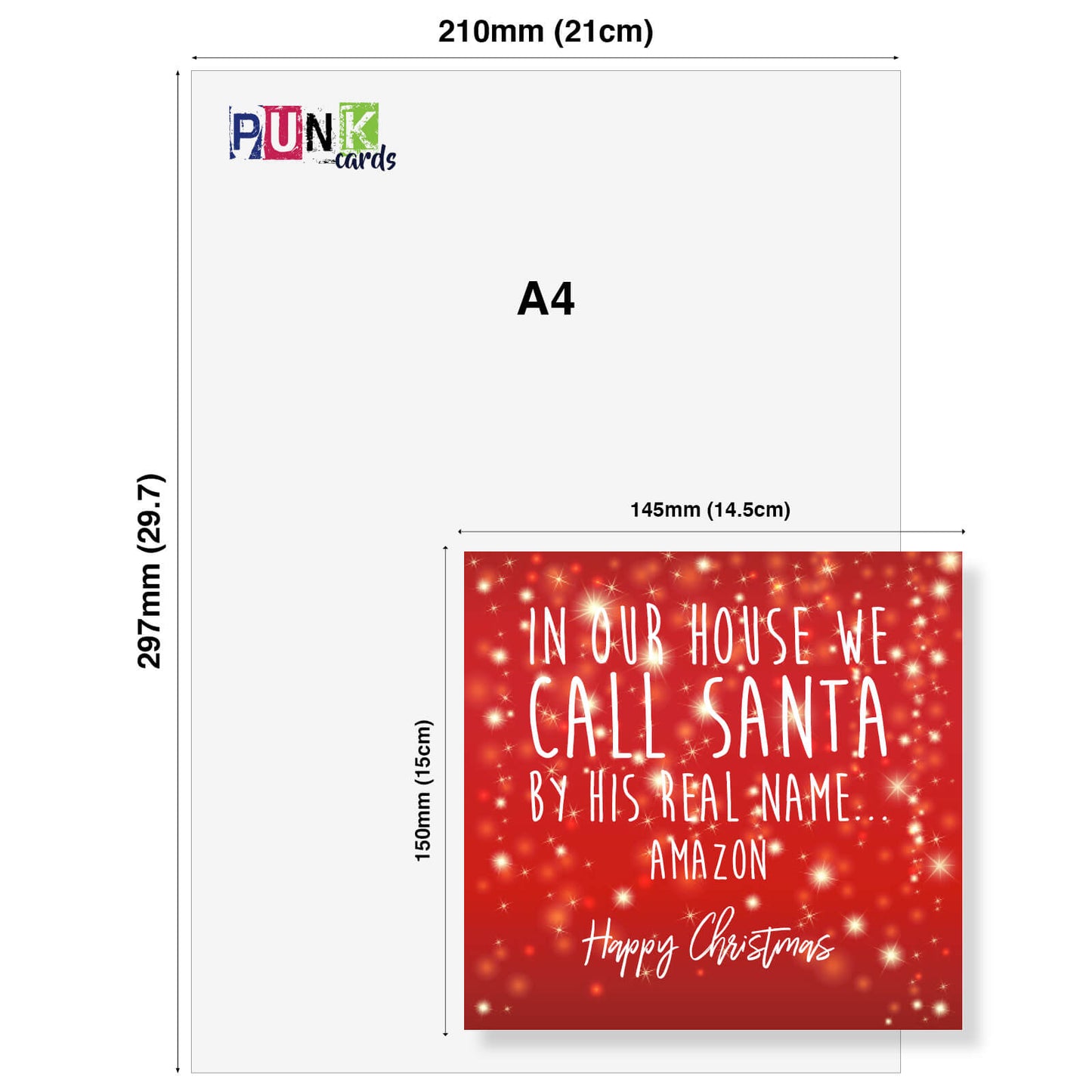 In Our House, We Call Santa… Amazon – Christmas Card