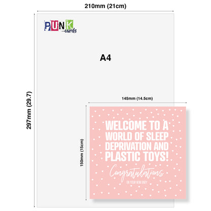 Welcome to a world of Sleep Deprivation and Plastic Toys Congratulations On Your New Baby