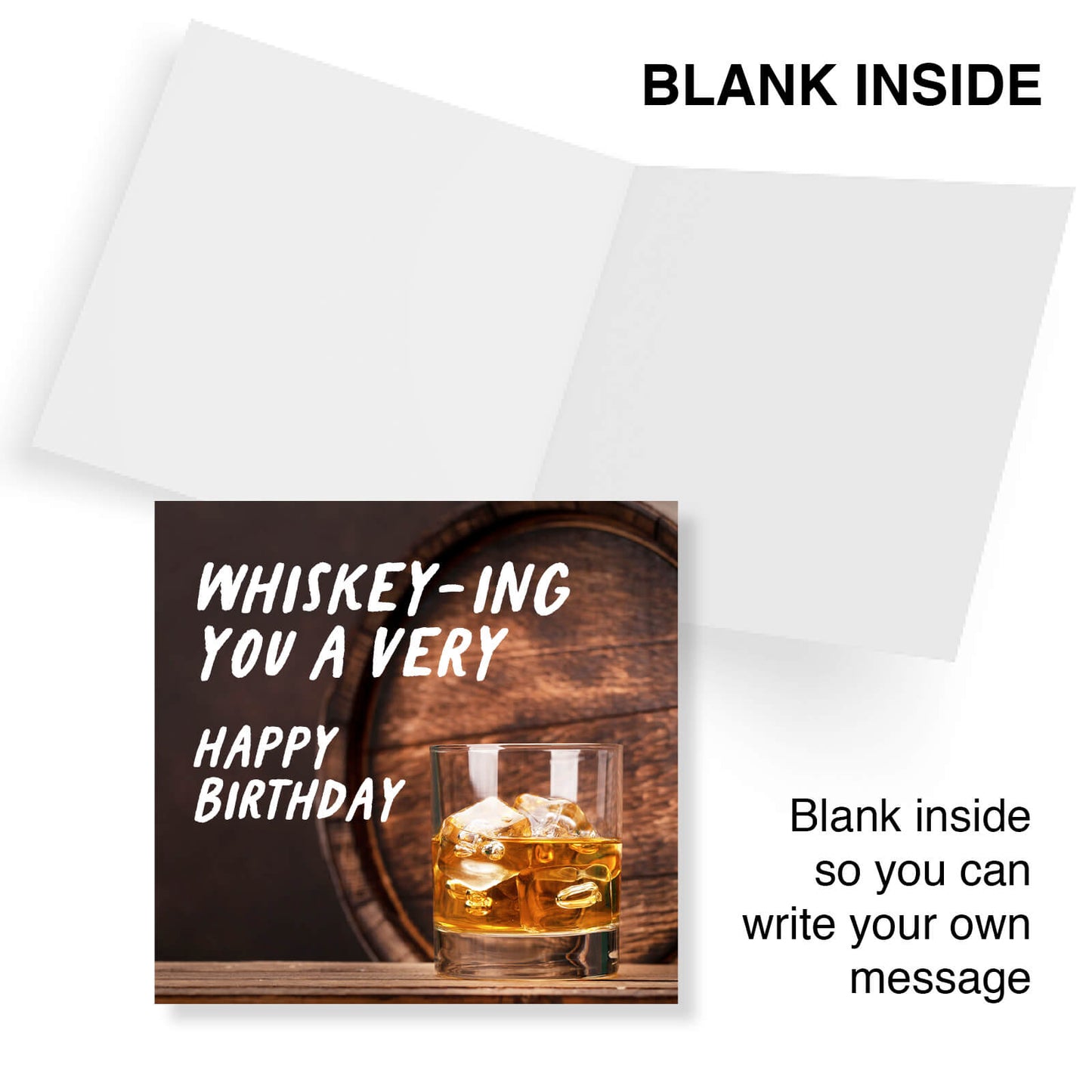 "Whiskey-ing You a Very Happy Birthday" Card