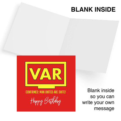 VAR: Confirmed – Man United Are Shite!