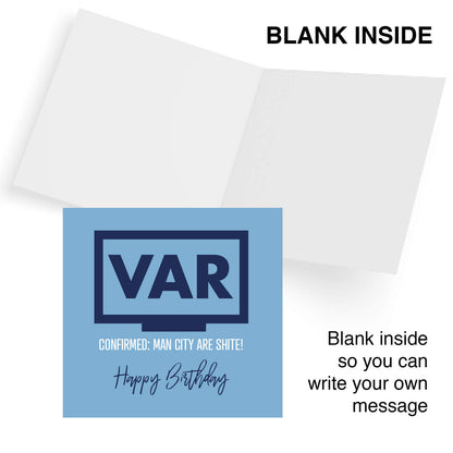 VAR: Confirmed – Man City Are Shite!