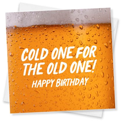 Cold One For The Old One (Foamy Beer Close-Up)