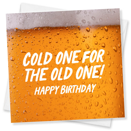 Cold One For The Old One (Foamy Beer Close-Up)