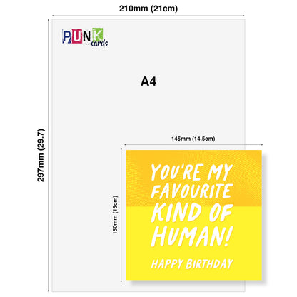 You’re My Favourite Kind of Human (Yellow Comic Style)