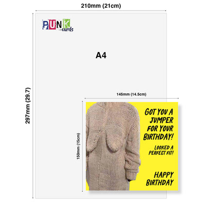 Got You a Jumper – Rude Birthday Card