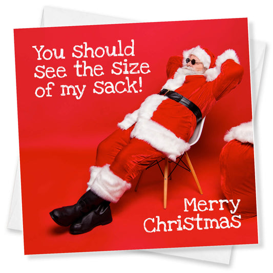 See the Size of My Sack Christmas Card