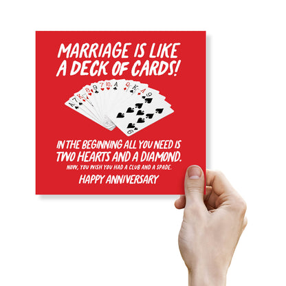 Marriage is Like A Deck of Cards!