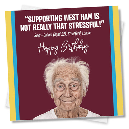 Supporting West Ham Is Not Really That Stressful!