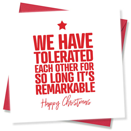 We’ve Tolerated Each Other So Long…