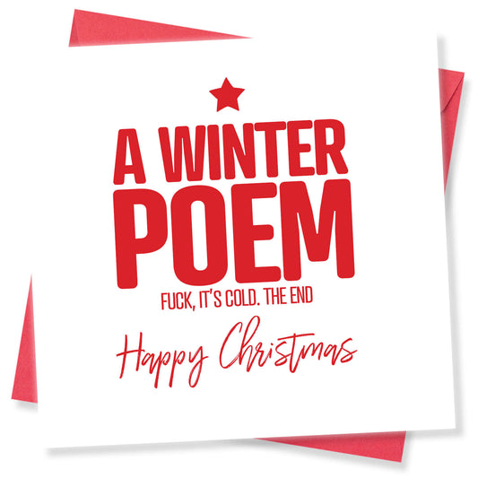 A Winter Poem Christmas Card