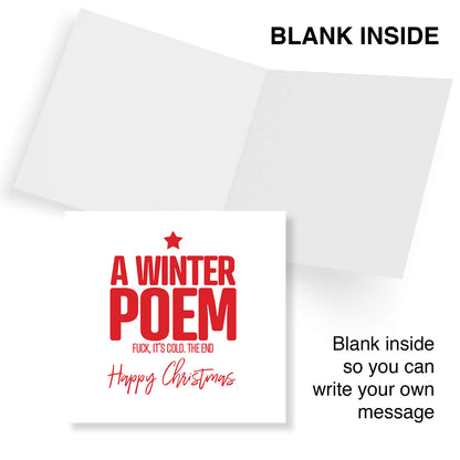 A Winter Poem Christmas Card