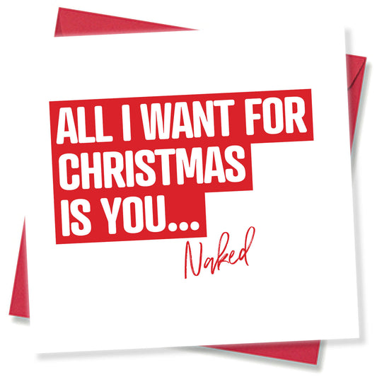 All I Want for Christmas is You... Pack of 6 - Naked