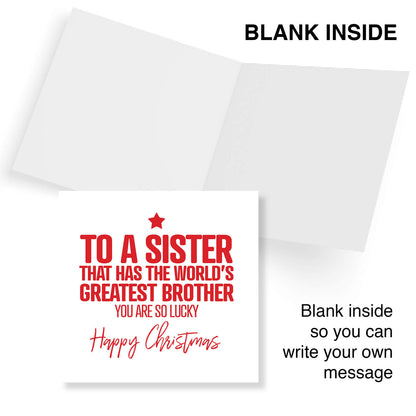 To a Sister That Has the World’s Greatest Brother