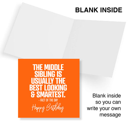 The Middle Sibling Birthday Card