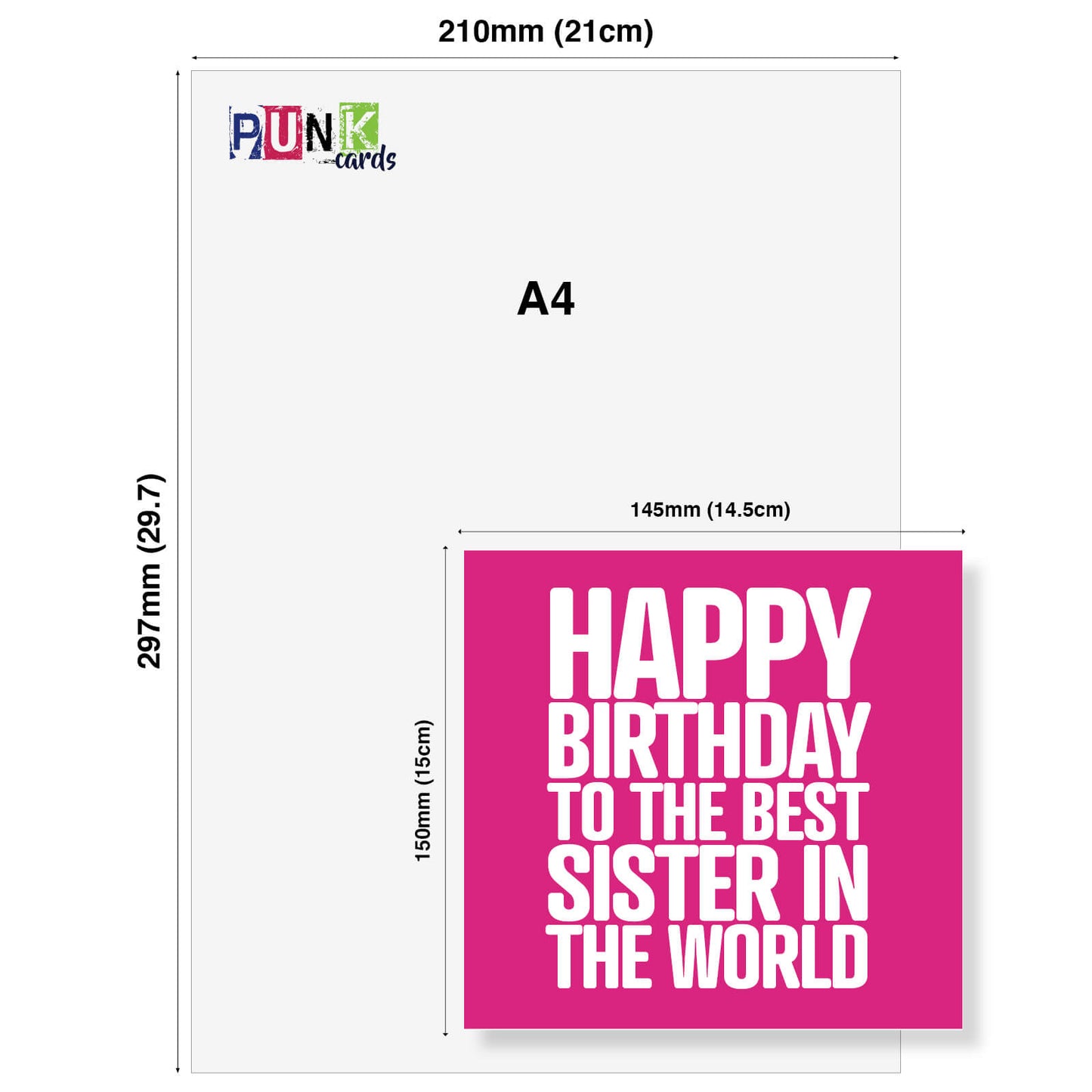 Best Sister in the World Birthday Card