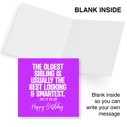 The Oldest Sibling Birthday Card