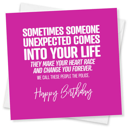 The Police Surprise Birthday Card