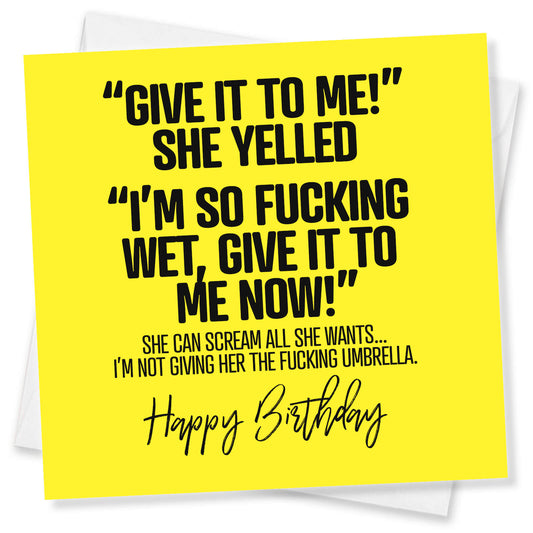 Give It To Me!” She Yelled “I’m So Fucking Wet