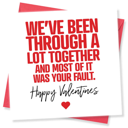 We've Been Through a Lot Together (And Most of It Was Your Fault)
