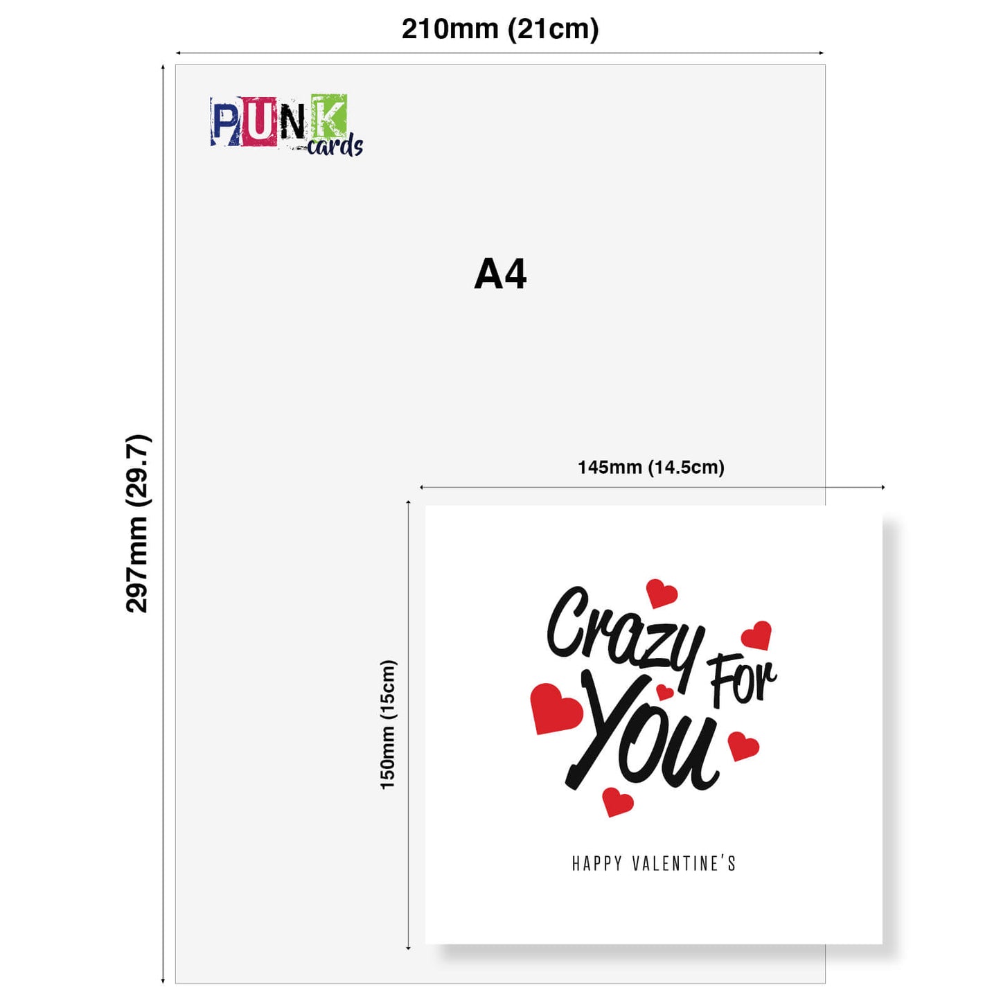 Crazy For You Valentine's Day Card