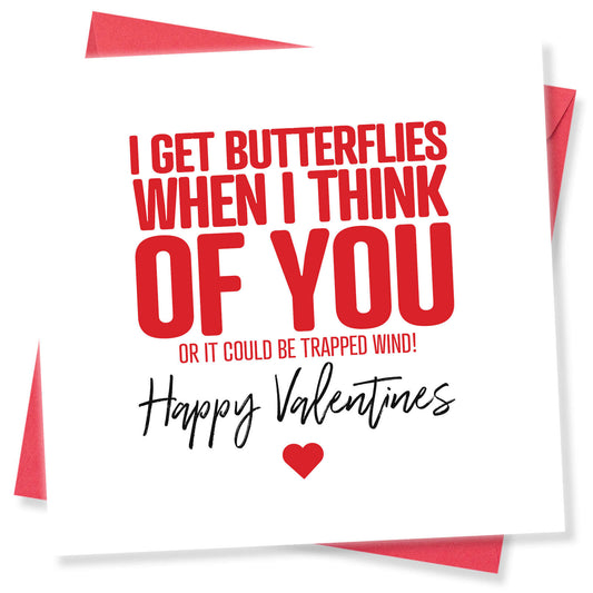 "I Get Butterflies When I Think of You (Or It Could Be Trapped Wind)"