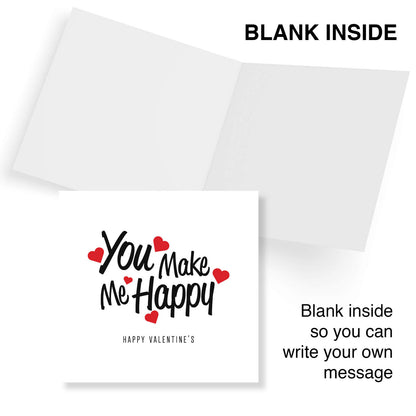 You Make Me Happy Valentine's Card