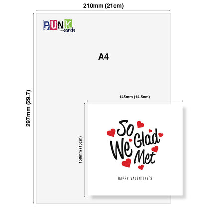 So Glad We Met - Valentine's Day Card