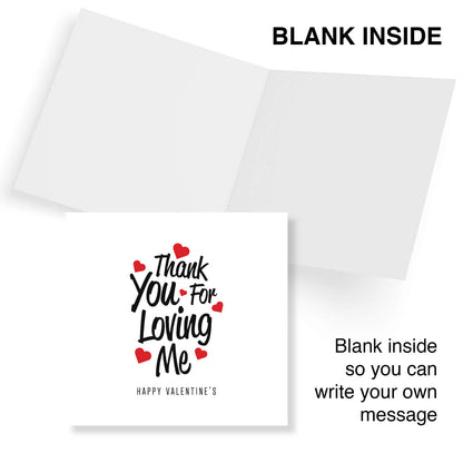 Thank You For Loving Me Valentine's Day Card