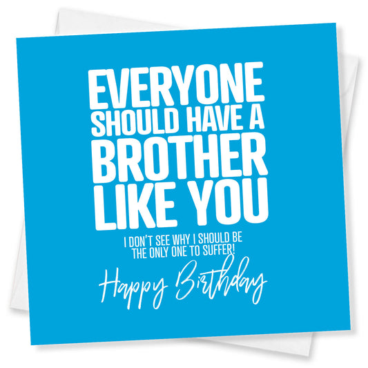 Everyone Should Have a Brother Like You