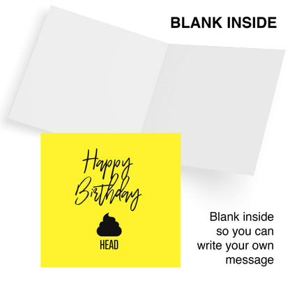Happy Birthday 💩 Head – Birthday Card
