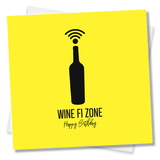Wine Fi Zone – Happy Birthday Card