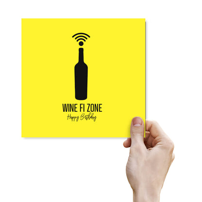 Wine Fi Zone – Happy Birthday Card