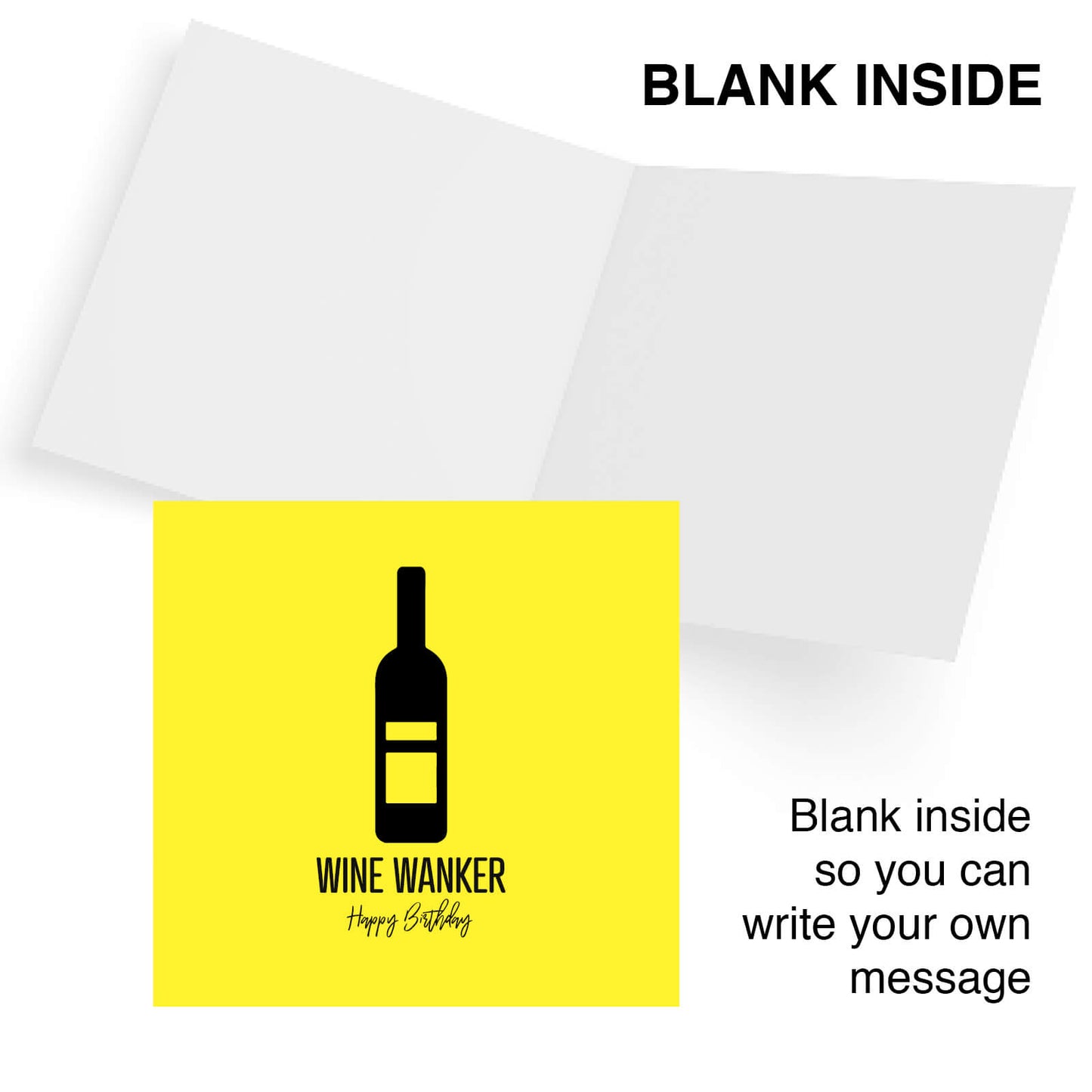 Wine Wanker – Happy Birthday Card