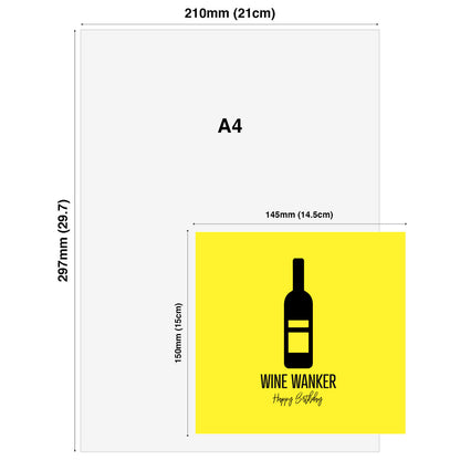 Wine Wanker – Happy Birthday Card