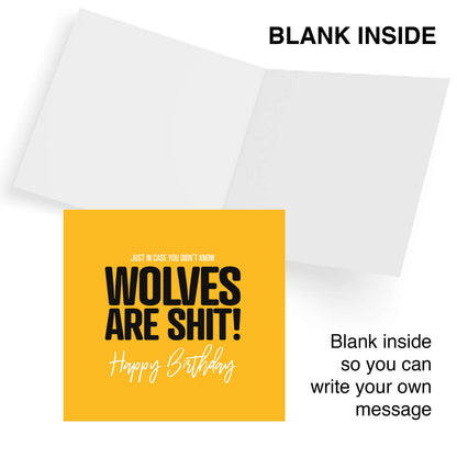 Wolves Are Shit - Birthday Card