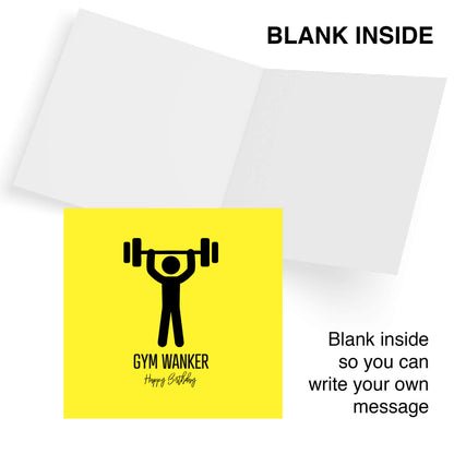 Gym Wanker – Happy Birthday Card